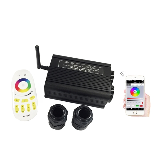 DC12V 16W WIFI Smartphone Controlled RGBW Fiber Optic Illuminator Support Android & IOS DC12V 16W WIFI Smartphone Controlled RGBW Fiber Optic Illuminator Support Android & IOS